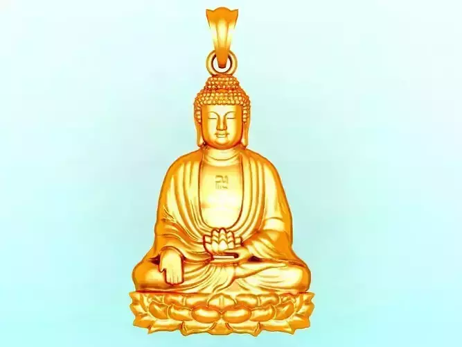 Amitabha Buddha Pendant - Adida Buddha pendant - Buddha pendant