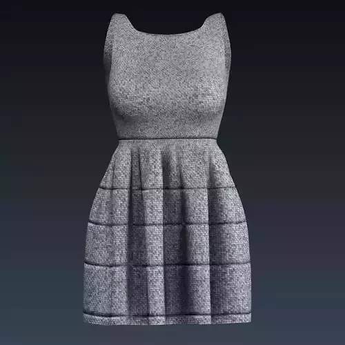 Knitted sleeveless dress 