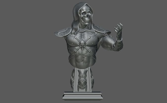 Skeletor Bust 3D print model