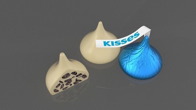 Hershey Kisses White Chocolate 3D model 2