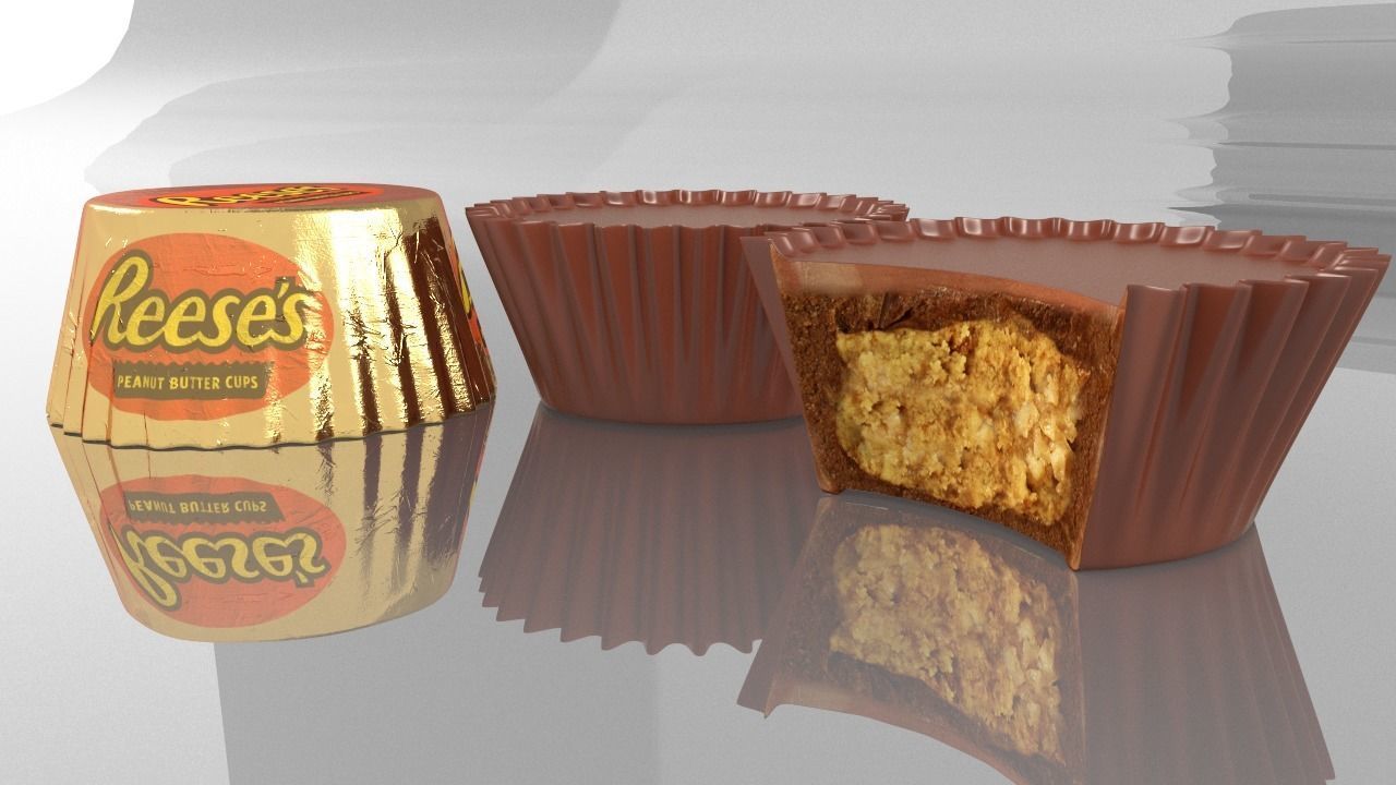 Hershey Reeses Choclate 3D model_2