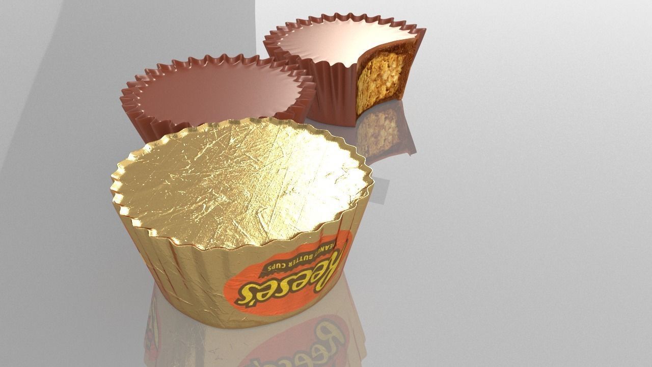 Hershey Reeses Choclate 3D model_3