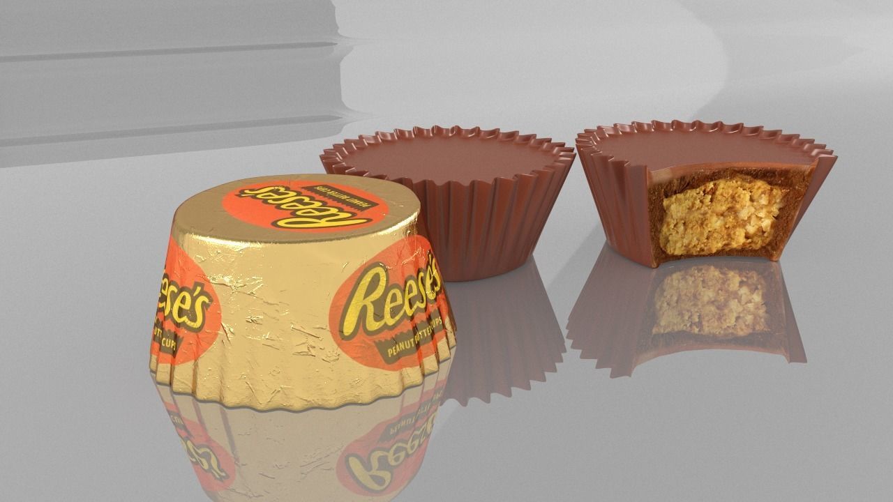 Hershey Reeses Choclate 3D model_1