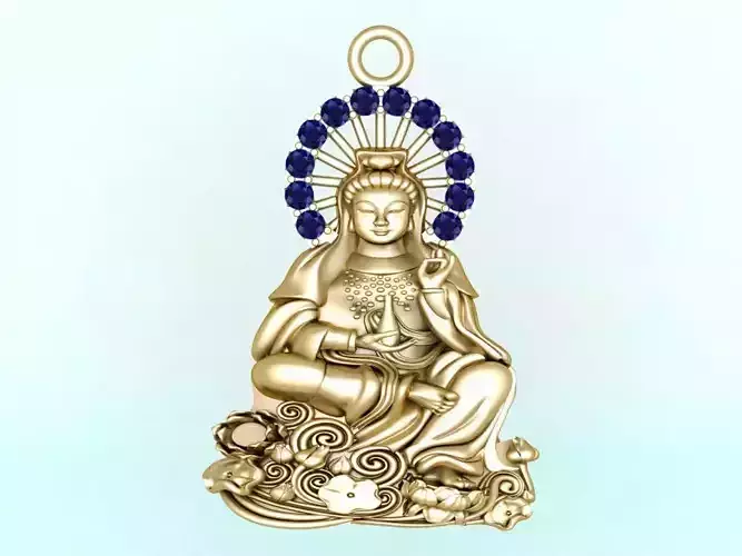 Buddha Guan Yin pendant
