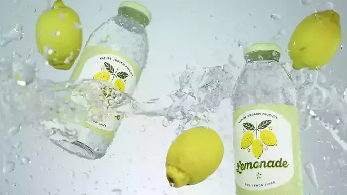 Splash Lemon Animated 3D model
