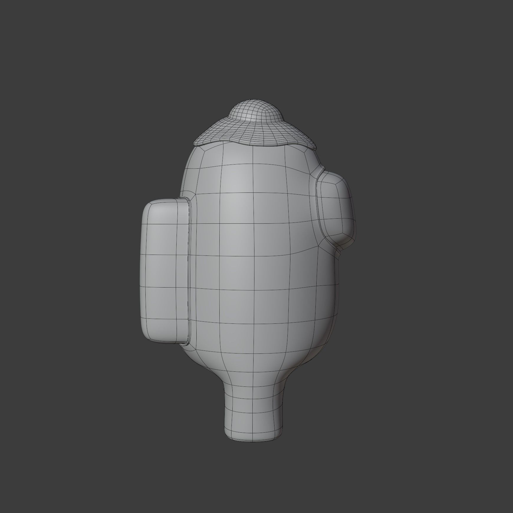 Among Us Egg Hat Character 3D model_15