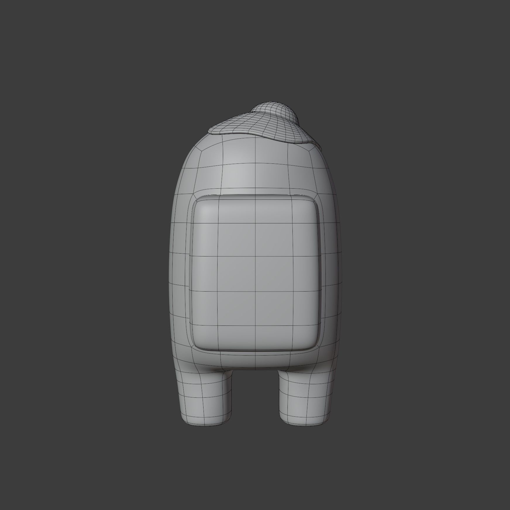 Among Us Egg Hat Character 3D model_13