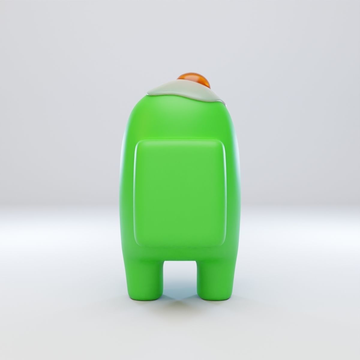 Among Us Egg Hat Character 3D model_5