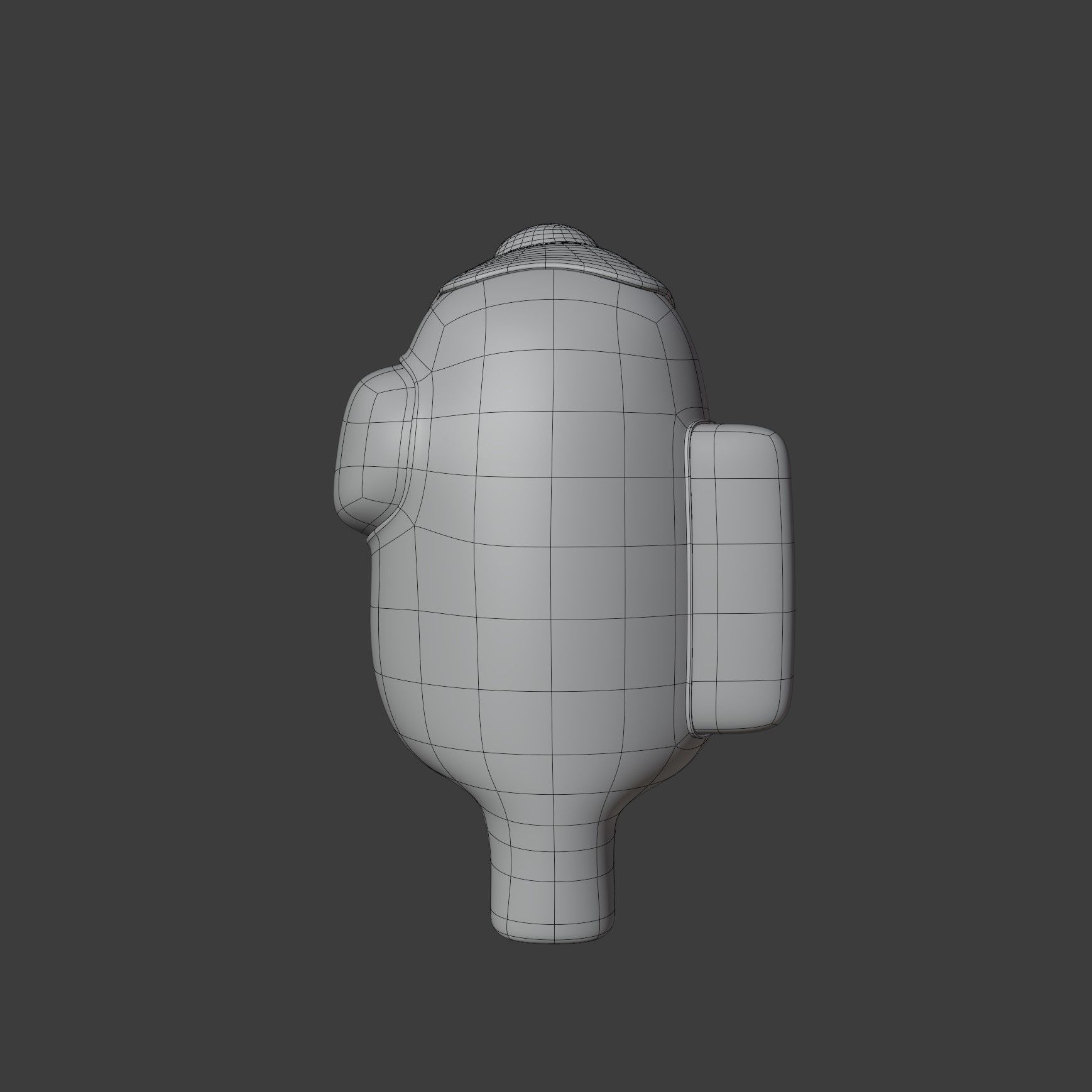 Among Us Egg Hat Character 3D model_11