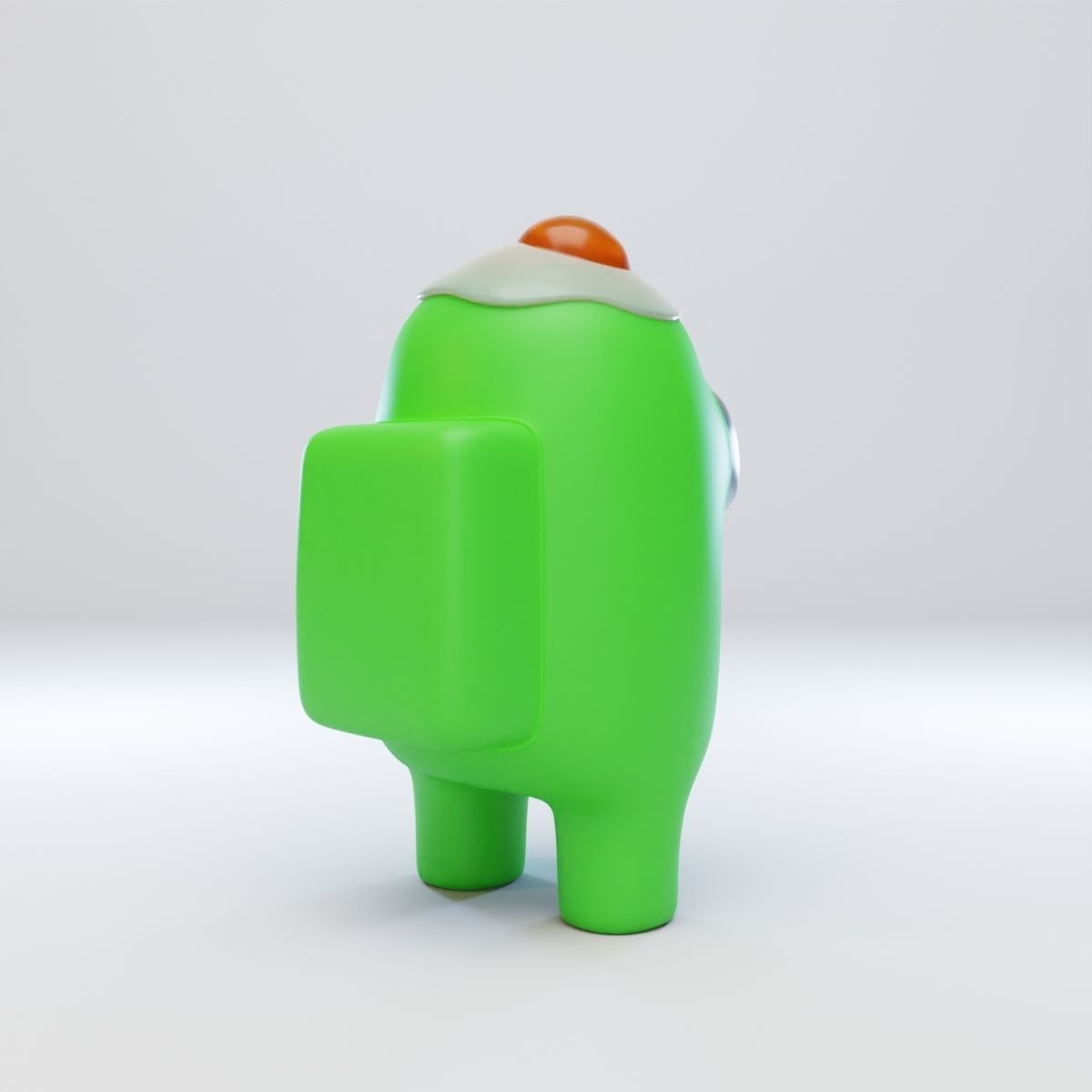Among Us Egg Hat Character 3D model_6