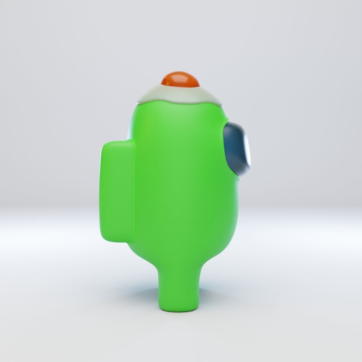Among Us Egg Hat Character 3D model_7