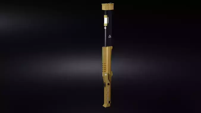 Scifi Electric Staff Lowpoly PBR 
