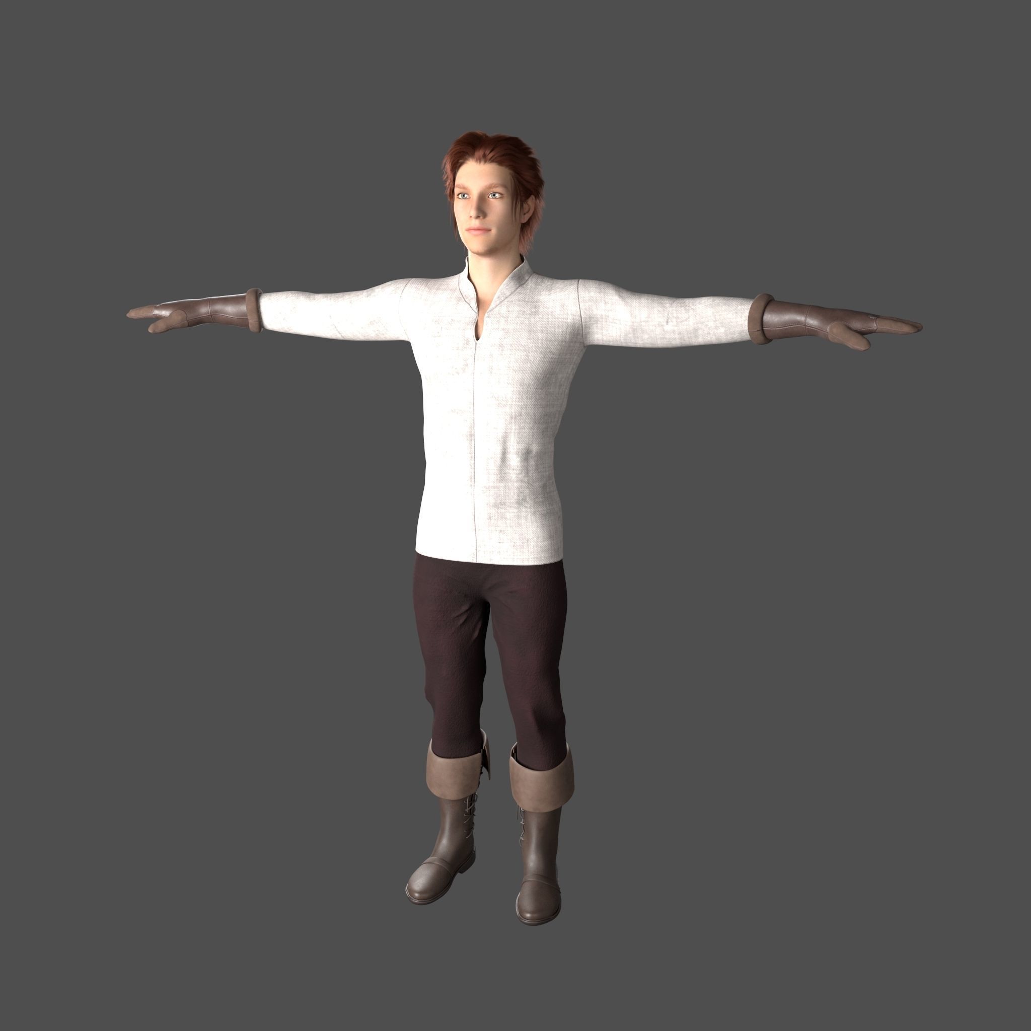 Medieval Man 3D model_9