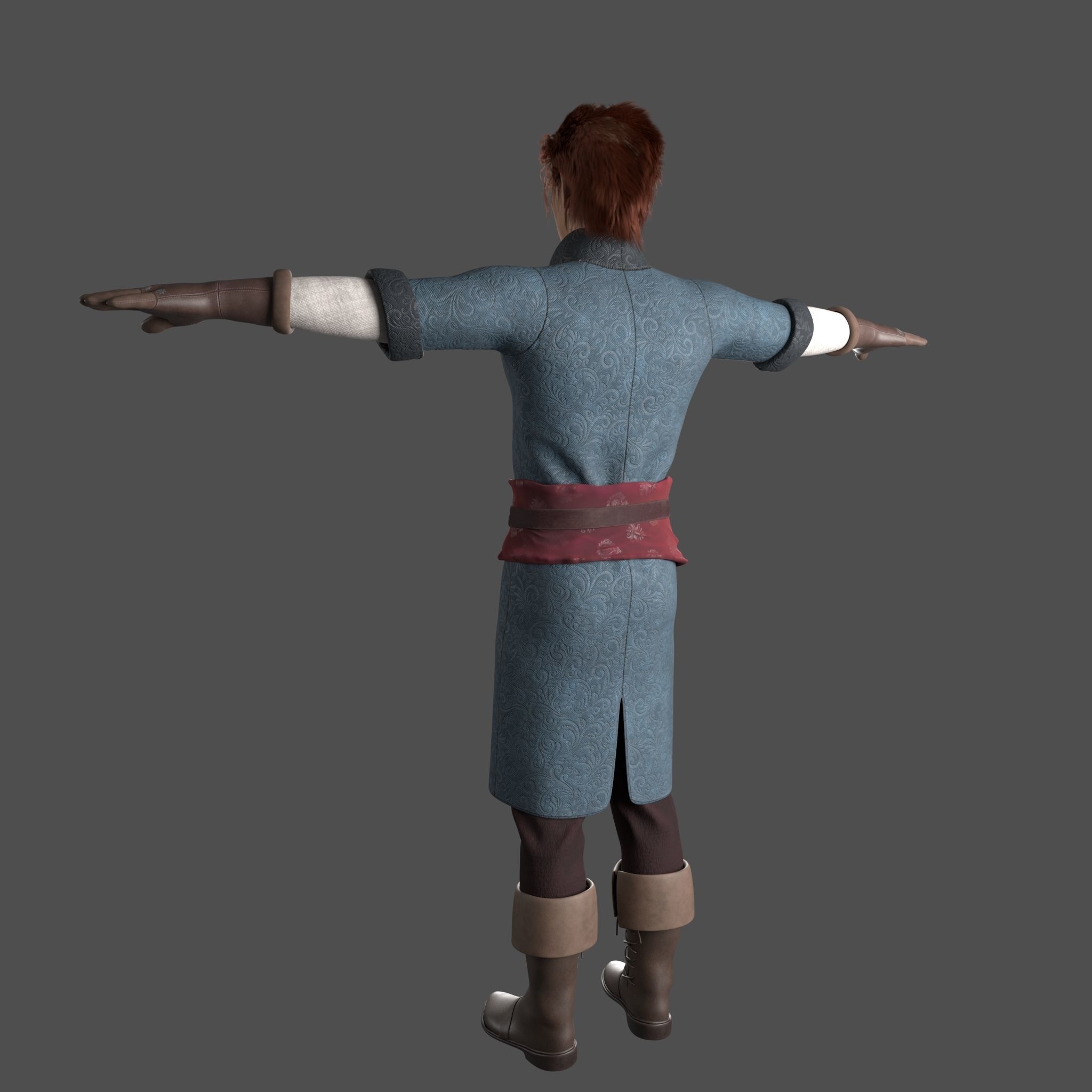 Medieval Man 3D model_6