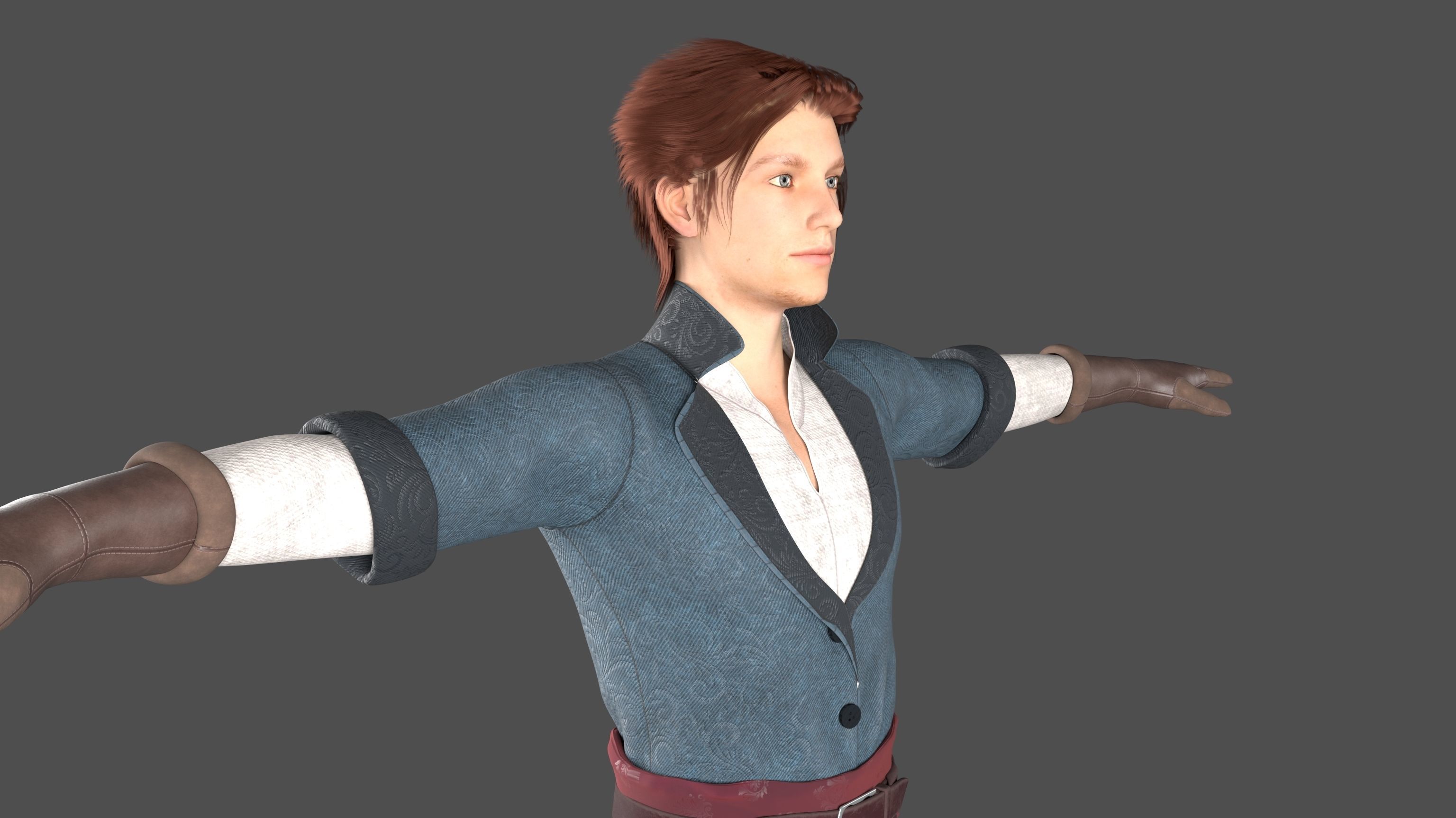 Medieval Man 3D model_3