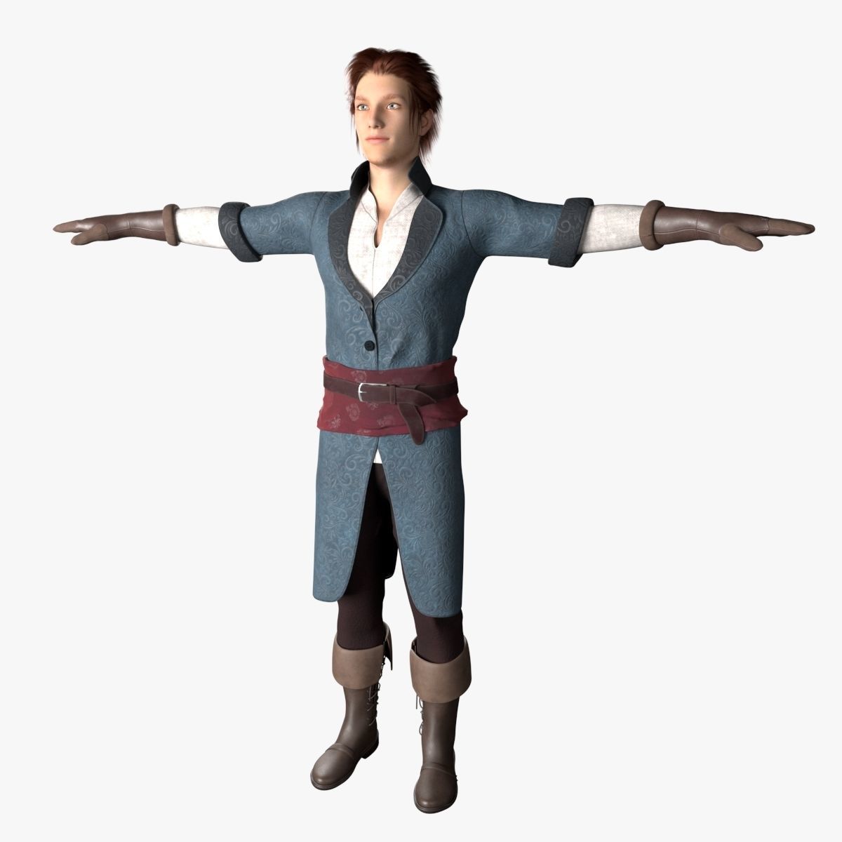 Medieval Man 3D model_2
