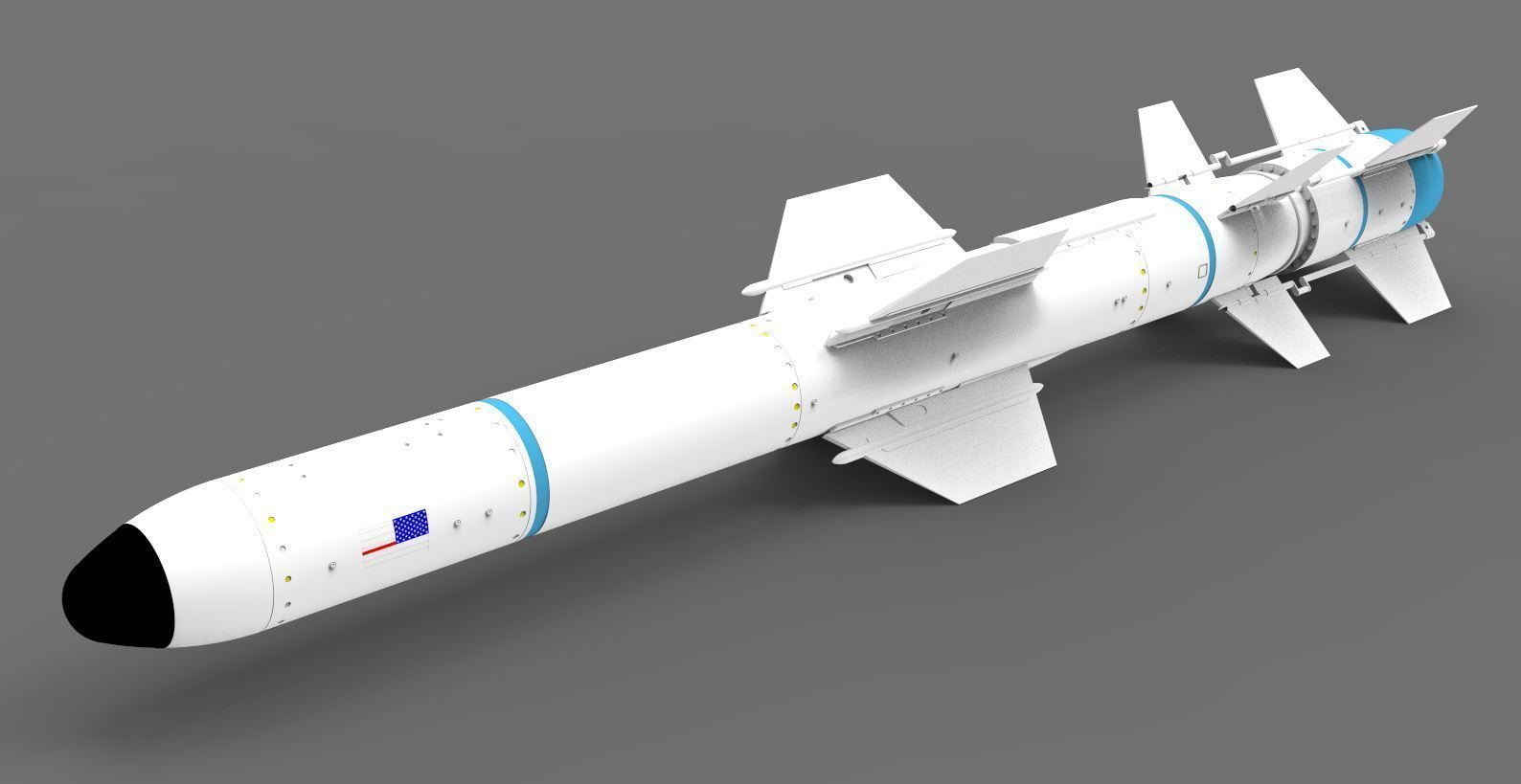 rocket 01 3D model CGTrader