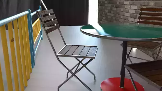 a few Props-street lamp stool Table