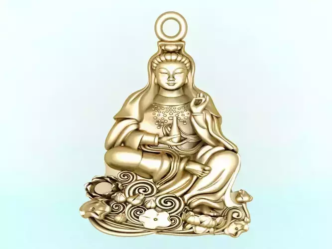 Buddha Guan Yin pendant