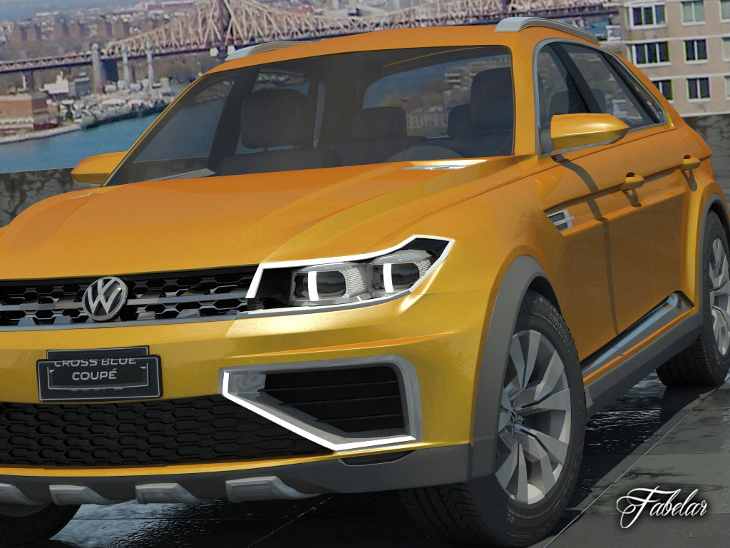 Volkswagen Crossblue coupe 3D model_4
