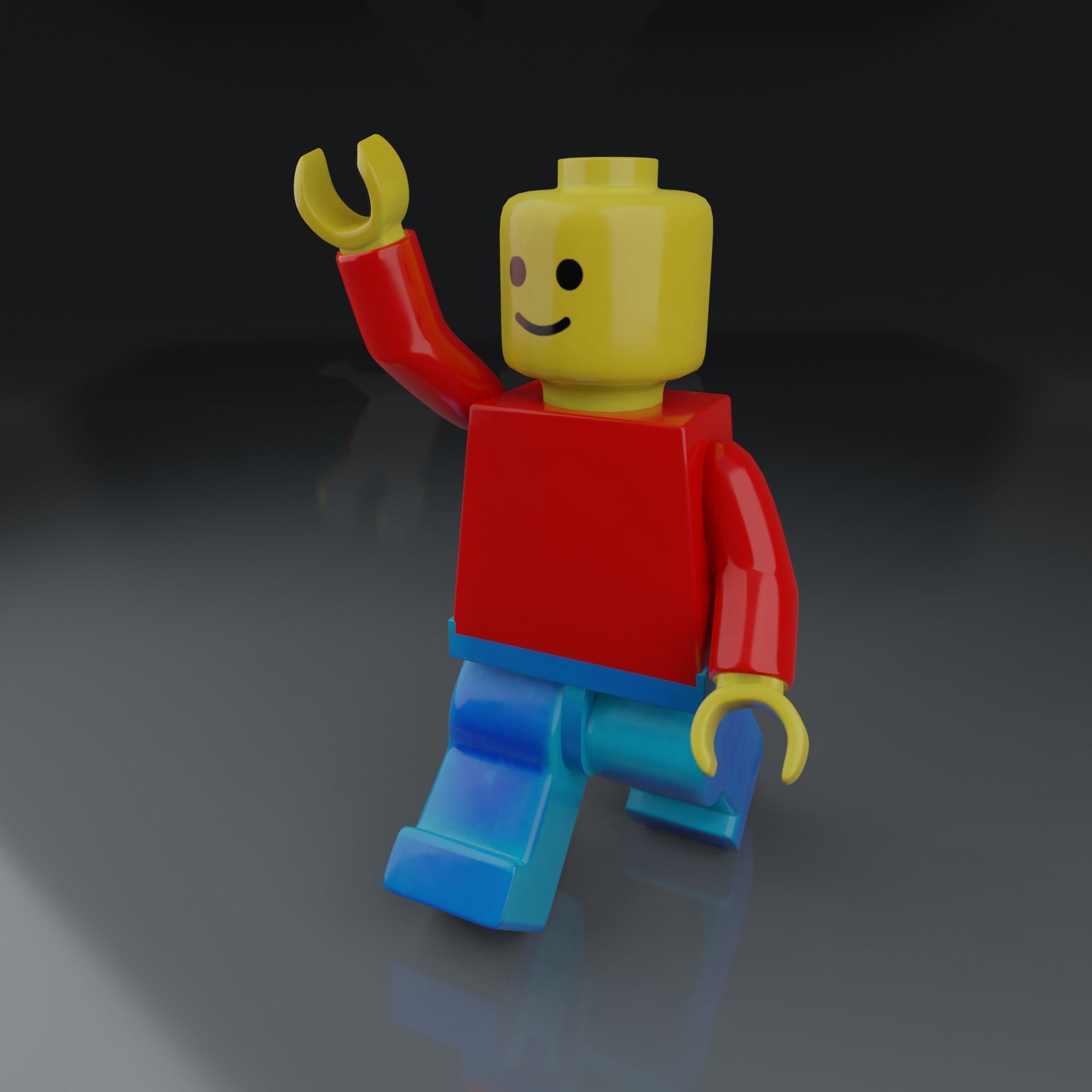 Lego Minifigure 3D model Basic model 3D model_5