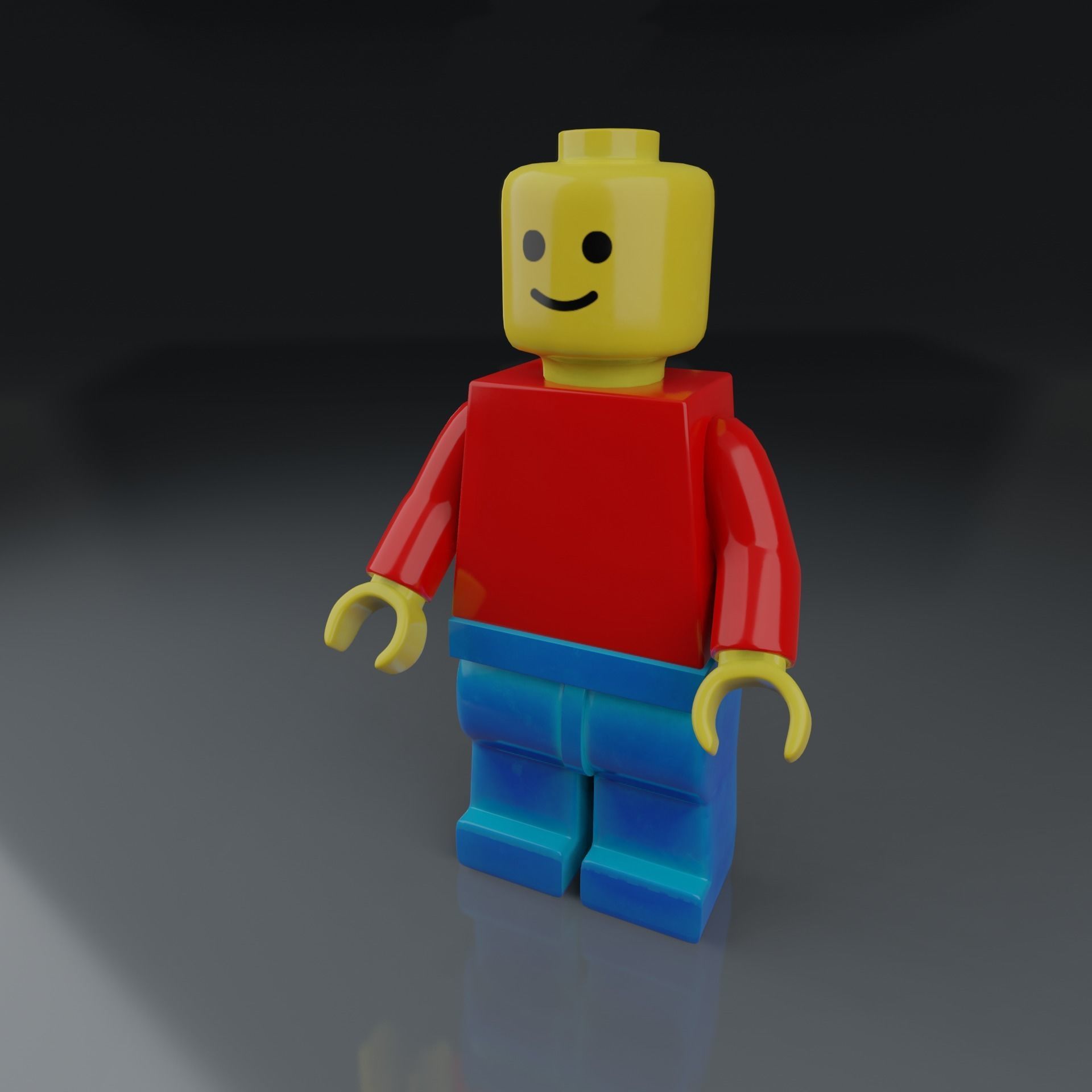 Lego Minifigure 3D model Basic model 3D model_4