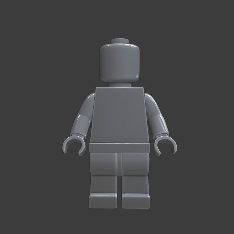 Lego Minifigure 3D model Basic model 3D model_2