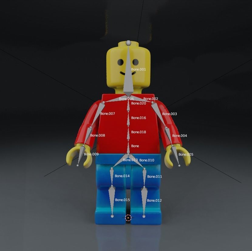 Lego Minifigure 3D model Basic model 3D model_3