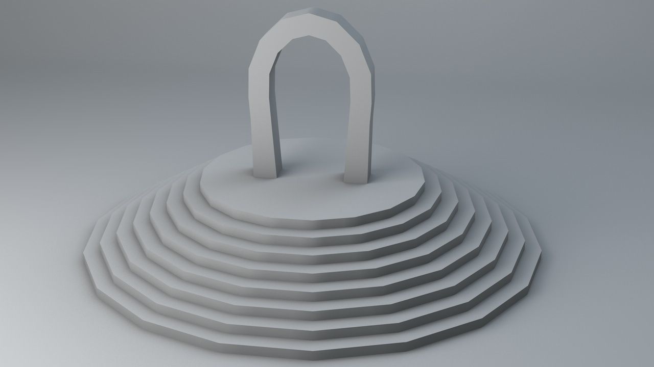 Sci Fi Shapes The Teleport 3D model_8