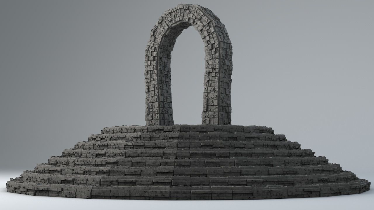 Sci Fi Shapes The Teleport 3D model_5