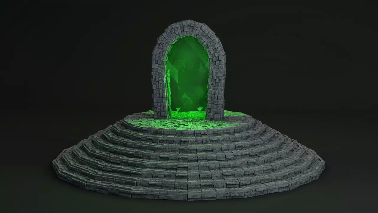 Sci Fi Shapes The Teleport 3D model_0