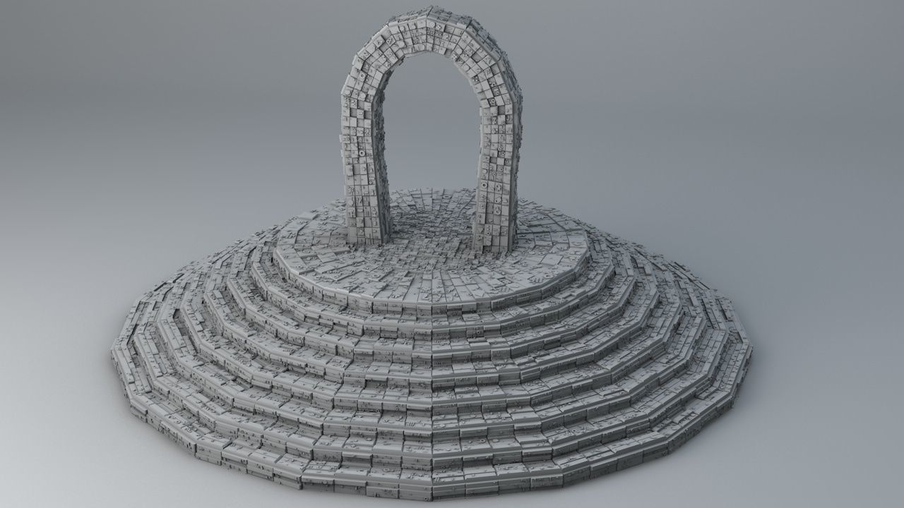 Sci Fi Shapes The Teleport 3D model_10