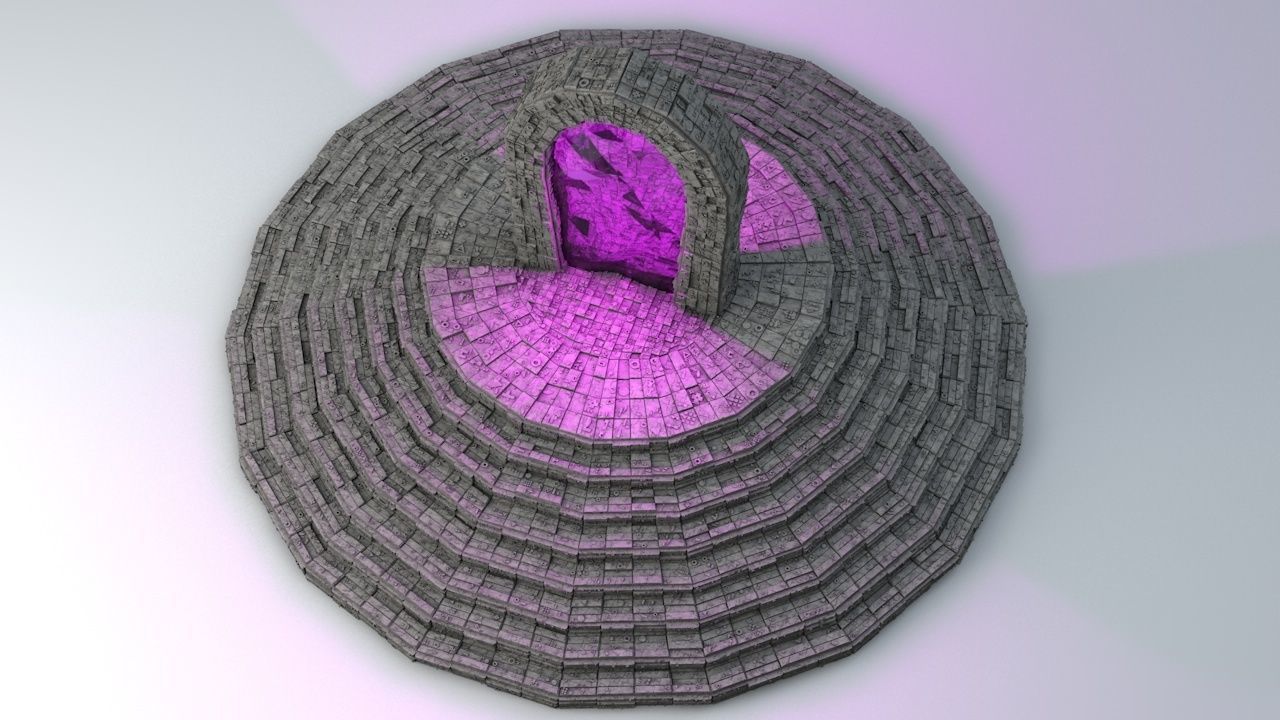 Sci Fi Shapes The Teleport 3D model_2