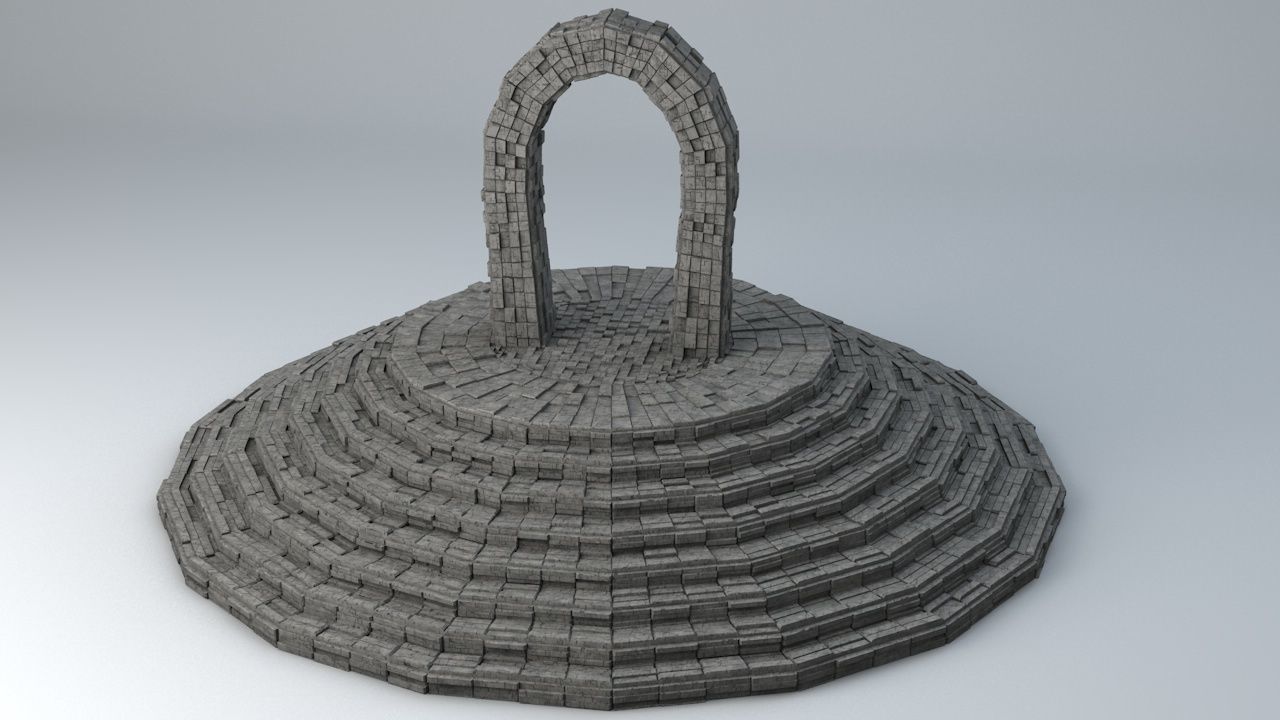 Sci Fi Shapes The Teleport 3D model_6