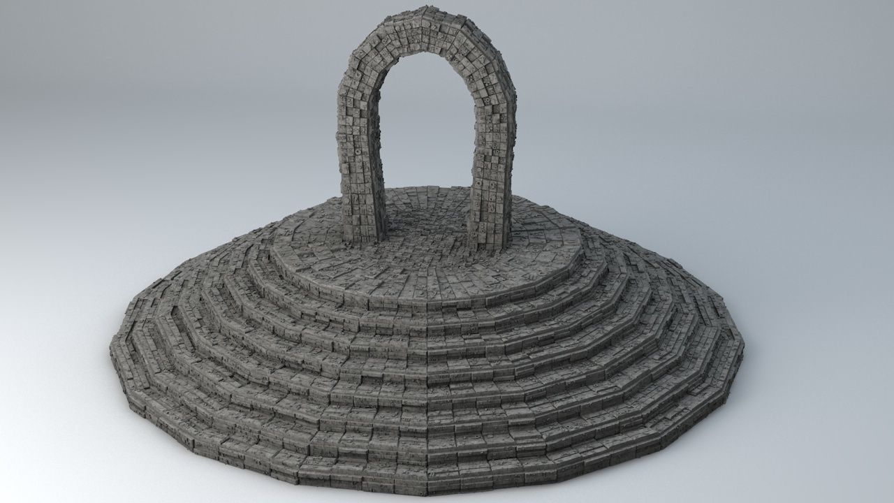 Sci Fi Shapes The Teleport 3D model_7