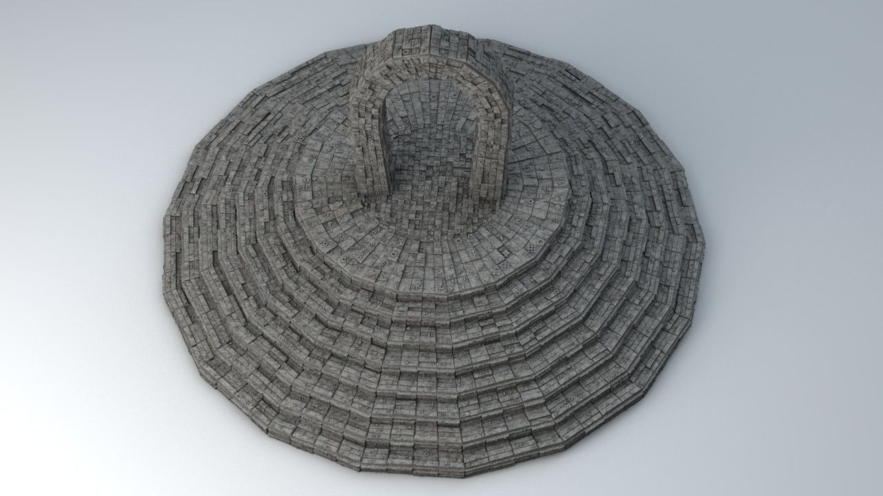 Sci Fi Shapes The Teleport 3D model_4