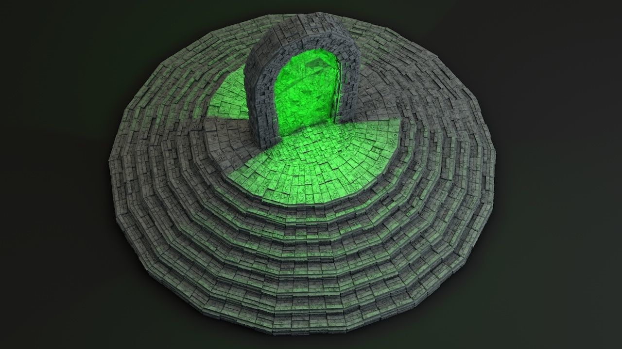 Sci Fi Shapes The Teleport 3D model_1