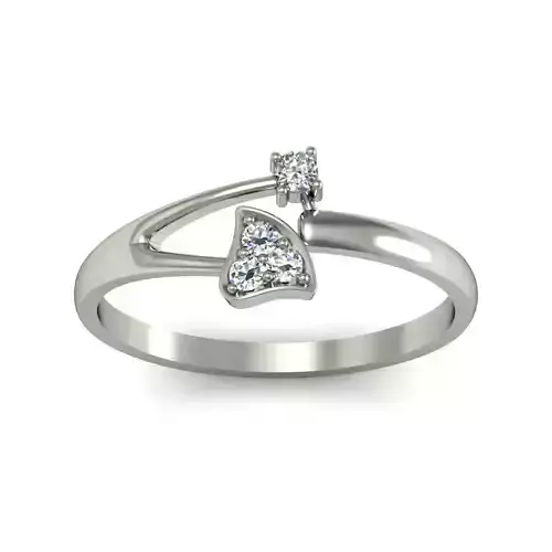 Women ring stl render detail