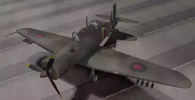 Blackburn B-25 Roc Mk-1 3D model