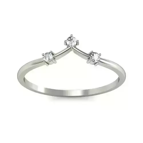 Women ring stl render detail