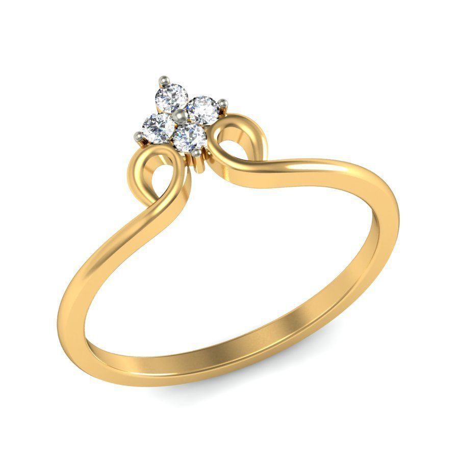 Women ring stl render detail 3D print model_7