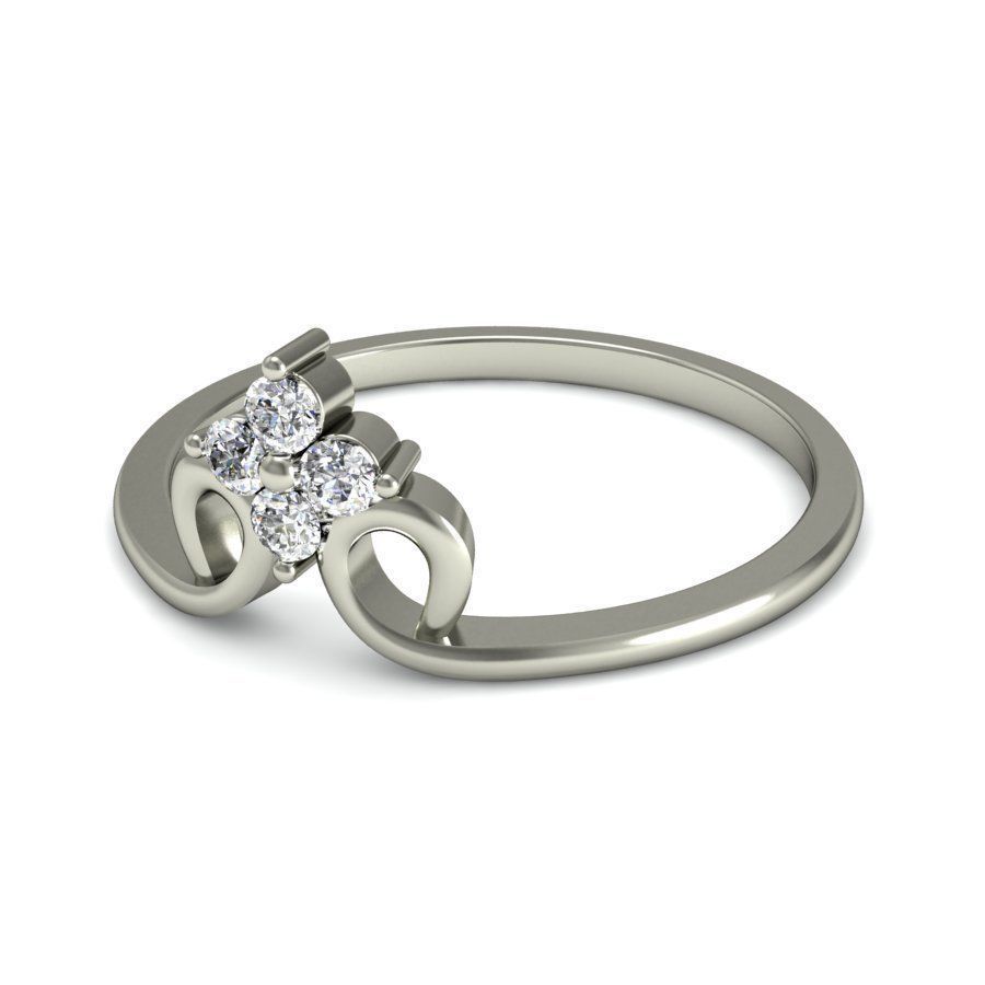 Women ring stl render detail 3D print model_1