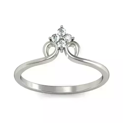 Women ring stl render detail