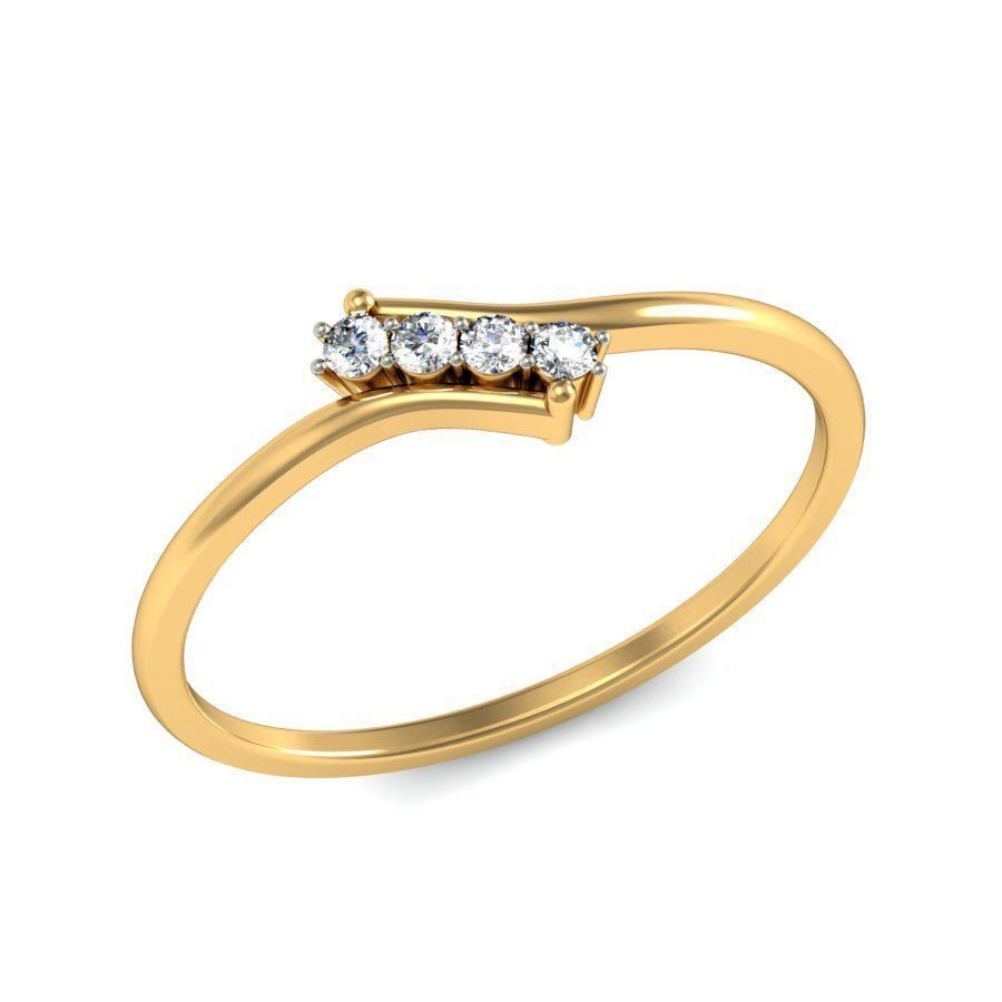 Women ring stl render detail 3D print model_8