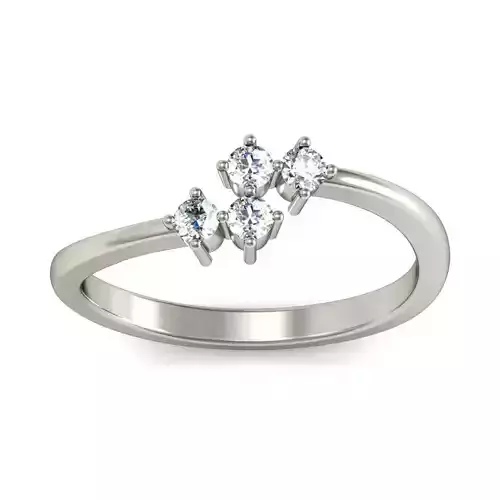 Women ring stl render detail