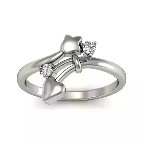 Women ring stl render detail