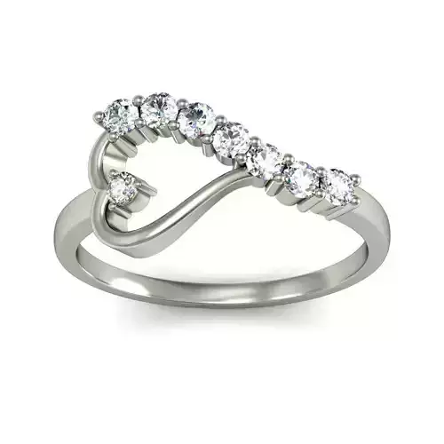 Women ring stl render detail