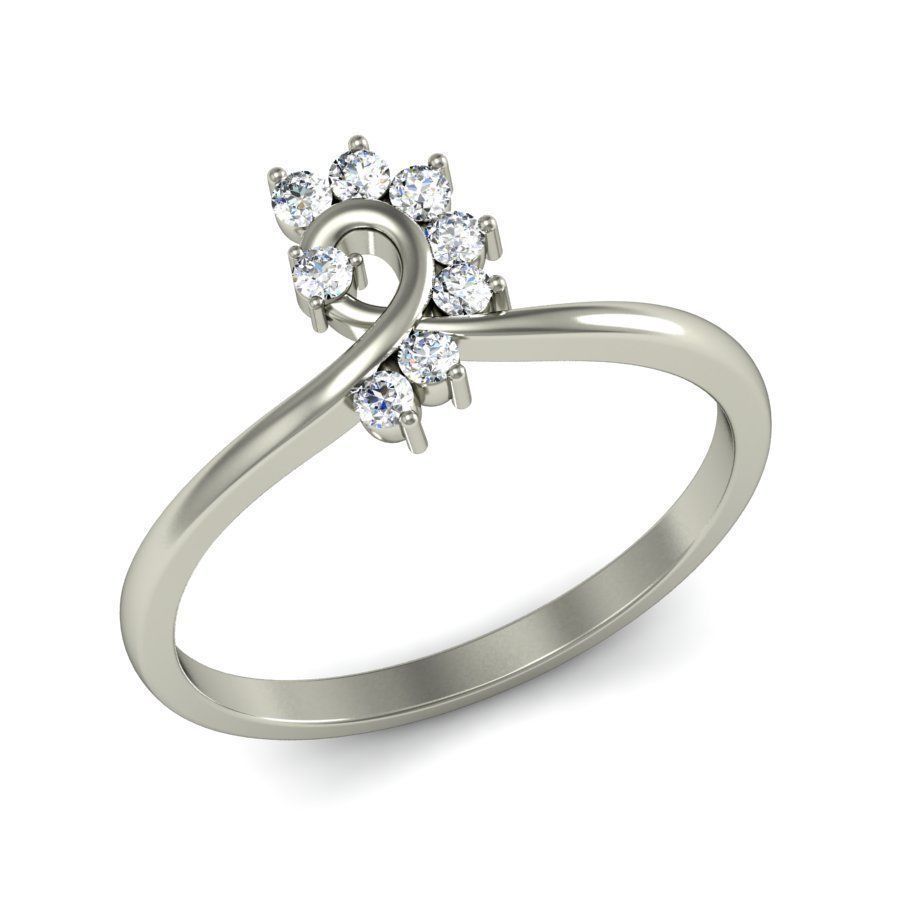 Women ring stl render detail 3D print model_3