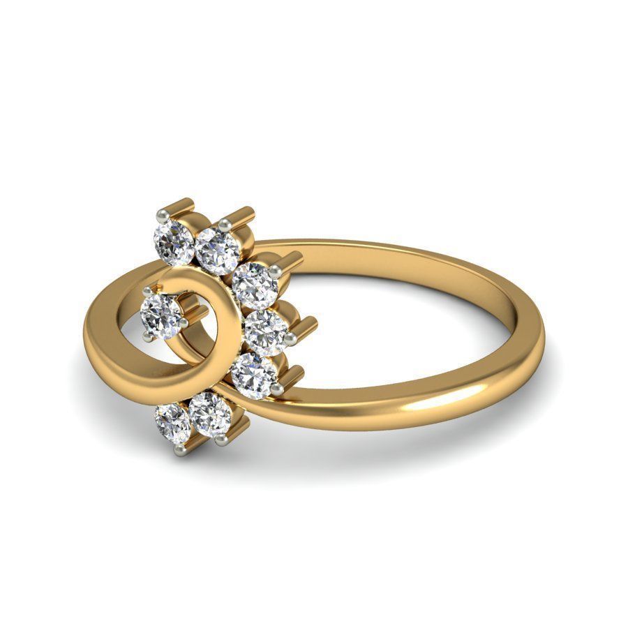 Women ring stl render detail 3D print model_10