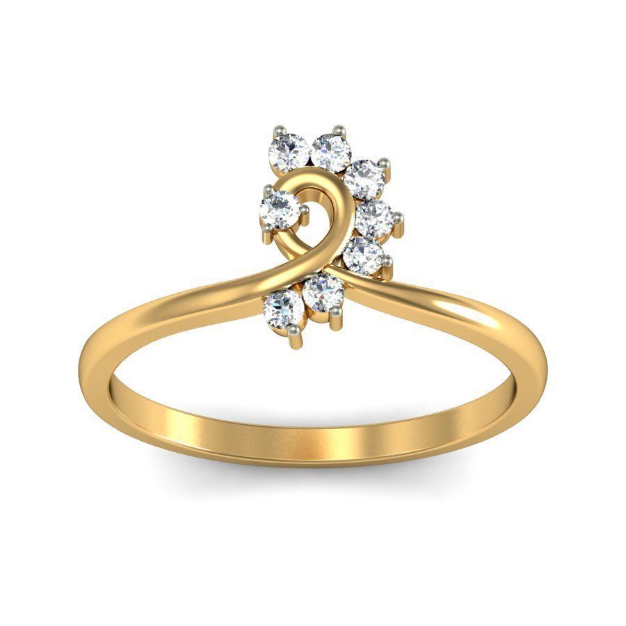 Women ring stl render detail 3D print model_6